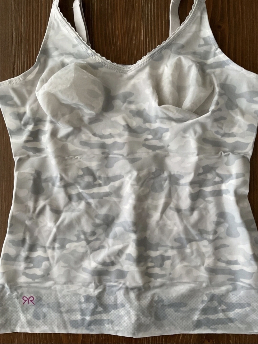RUBY RIBBON Heritage #1798 Cami (Gray Camo, Size 40) + Petals!